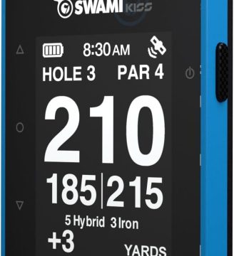 Swami KISS 2.0 Handheld Golf GPS Ragnefinder with Integrated Magnets - Blue